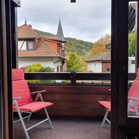 Gemütliche Ferienwohnung am Kurpark in Bad Herrenalb Exterior foto