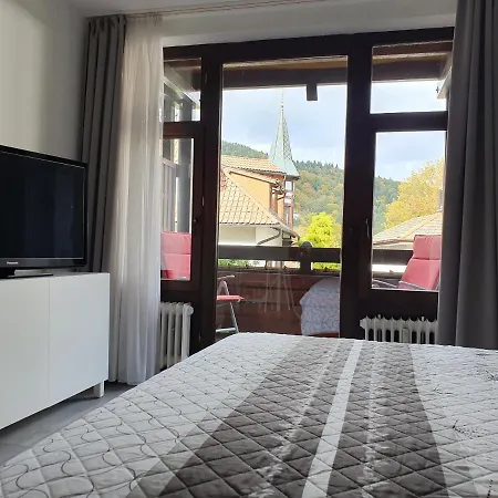 Gemütliche Ferienwohnung am Kurpark in Bad Herrenalb Exterior foto